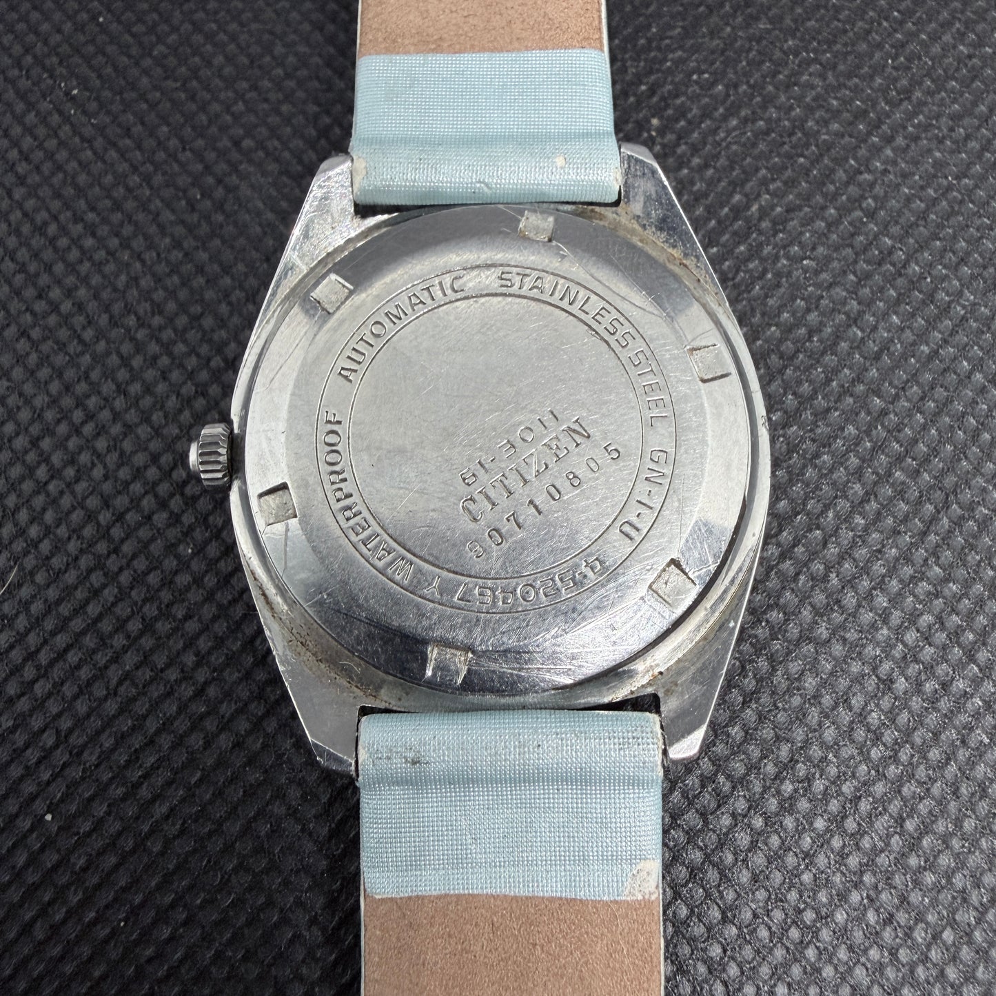 Vintage Men's Citizen Crystal Seven Day Date Automatic Watch