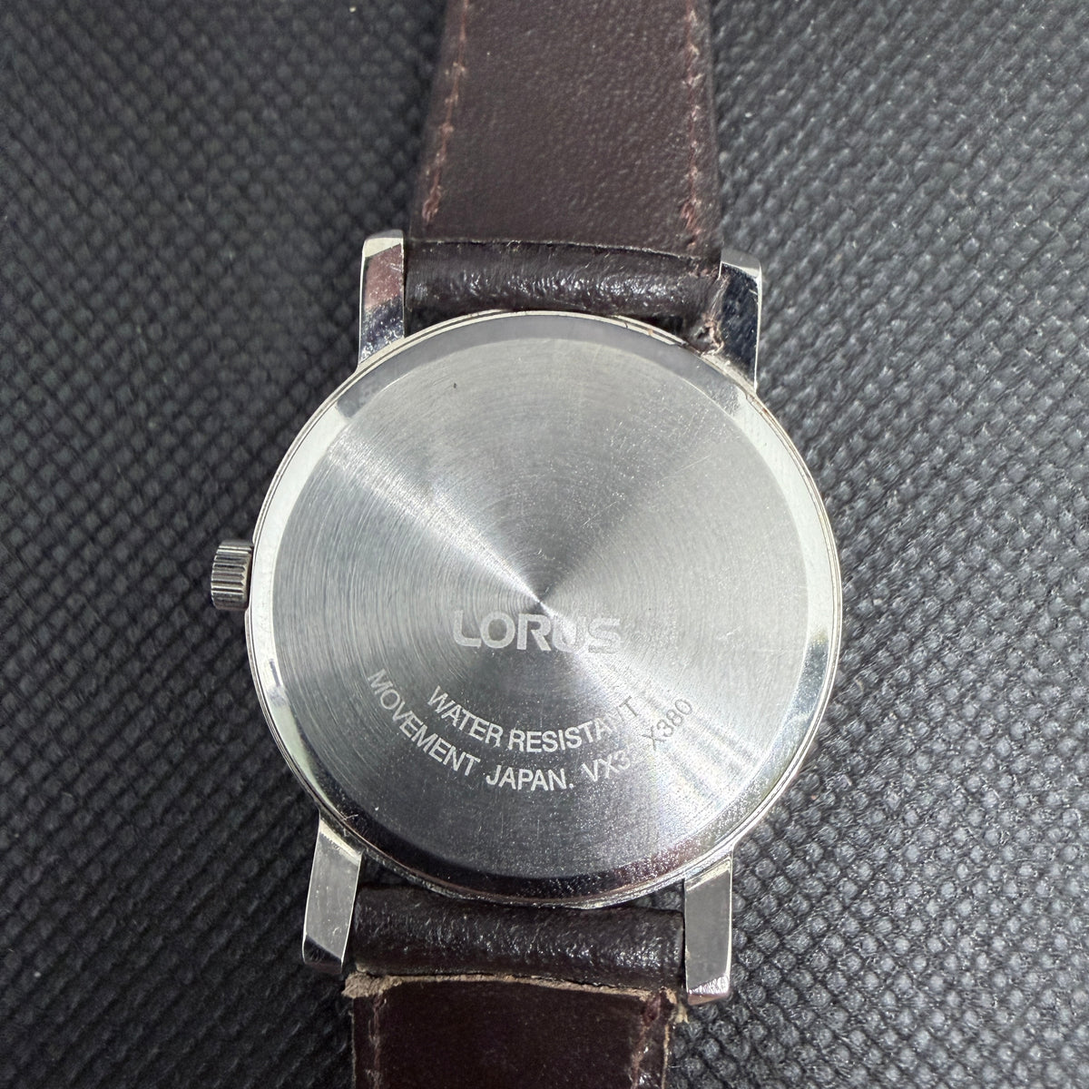 Classic Lorus by Seiko Men's Dress Watch – White Dial & Date (Ref. VX32-X380)