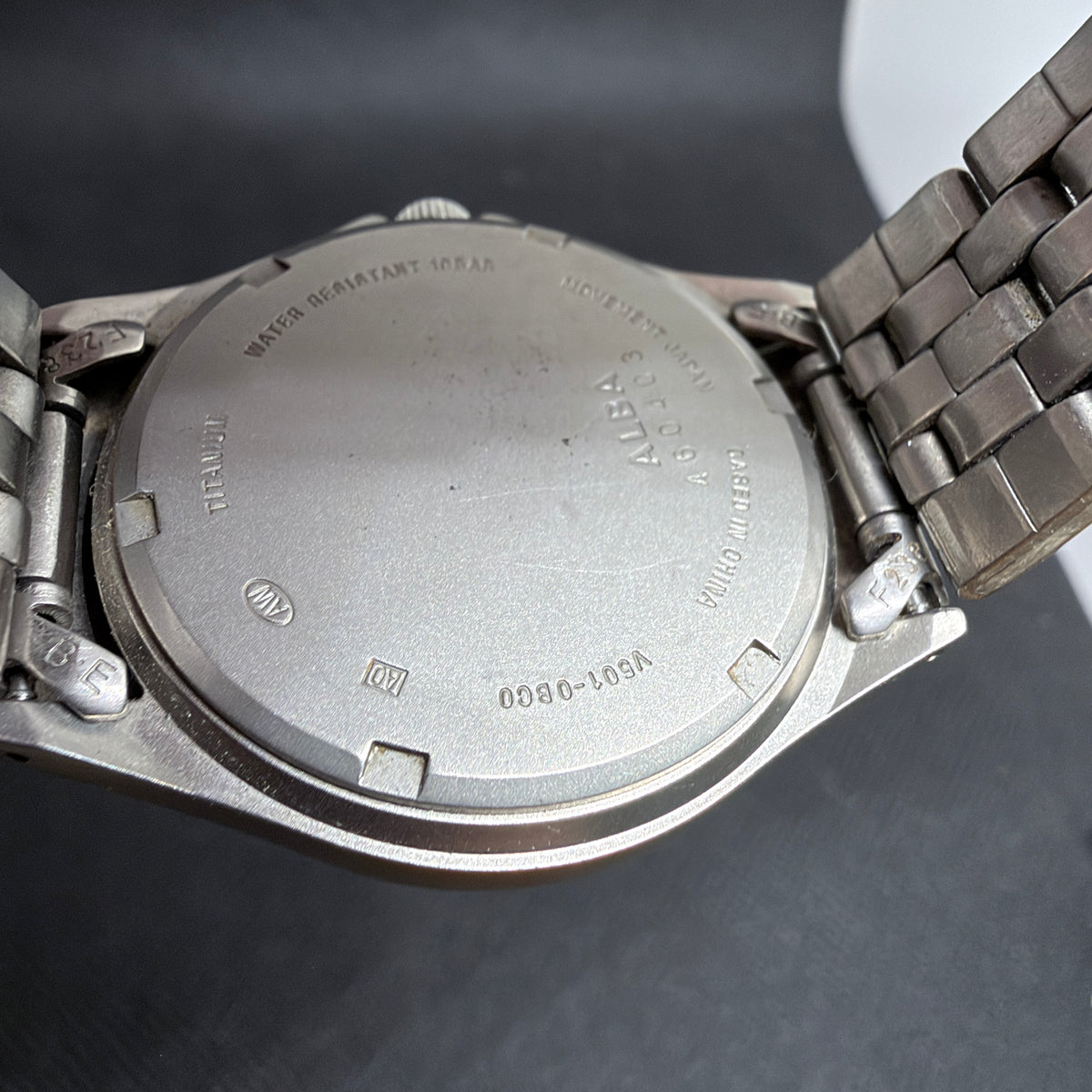 Neo-Vintage Seiko Alba Titanium JDM Field Watch – Clean White Dial 35mm (Fits 18.5cm Wrist)