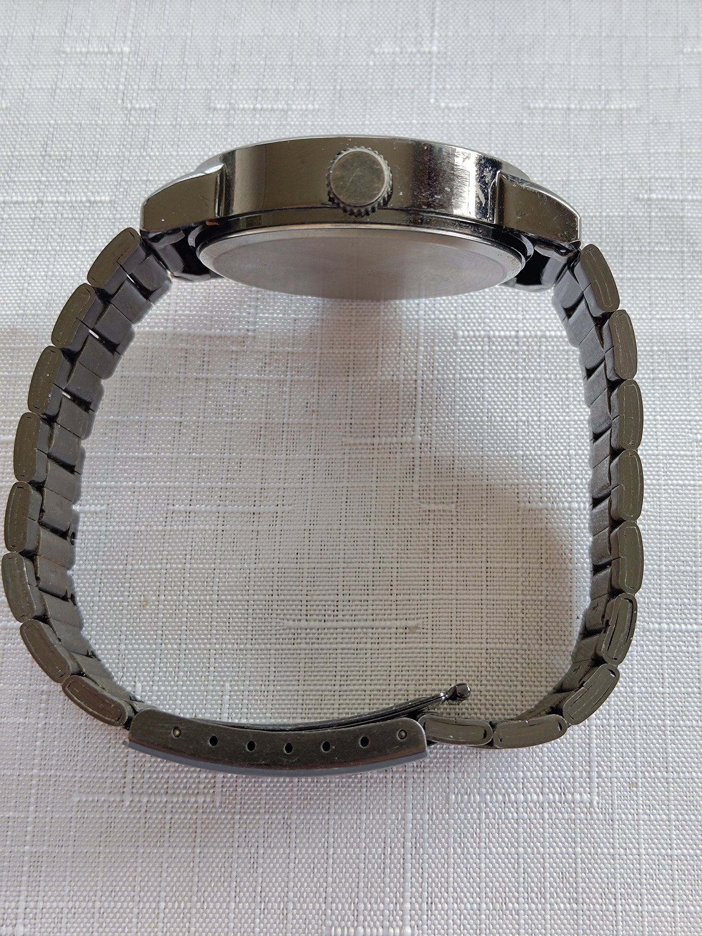 Black Mens Watch 42mm Japan Movement