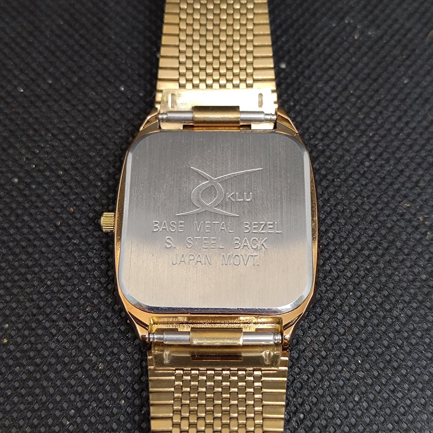Klu Japan Mens Gold Dress Watch