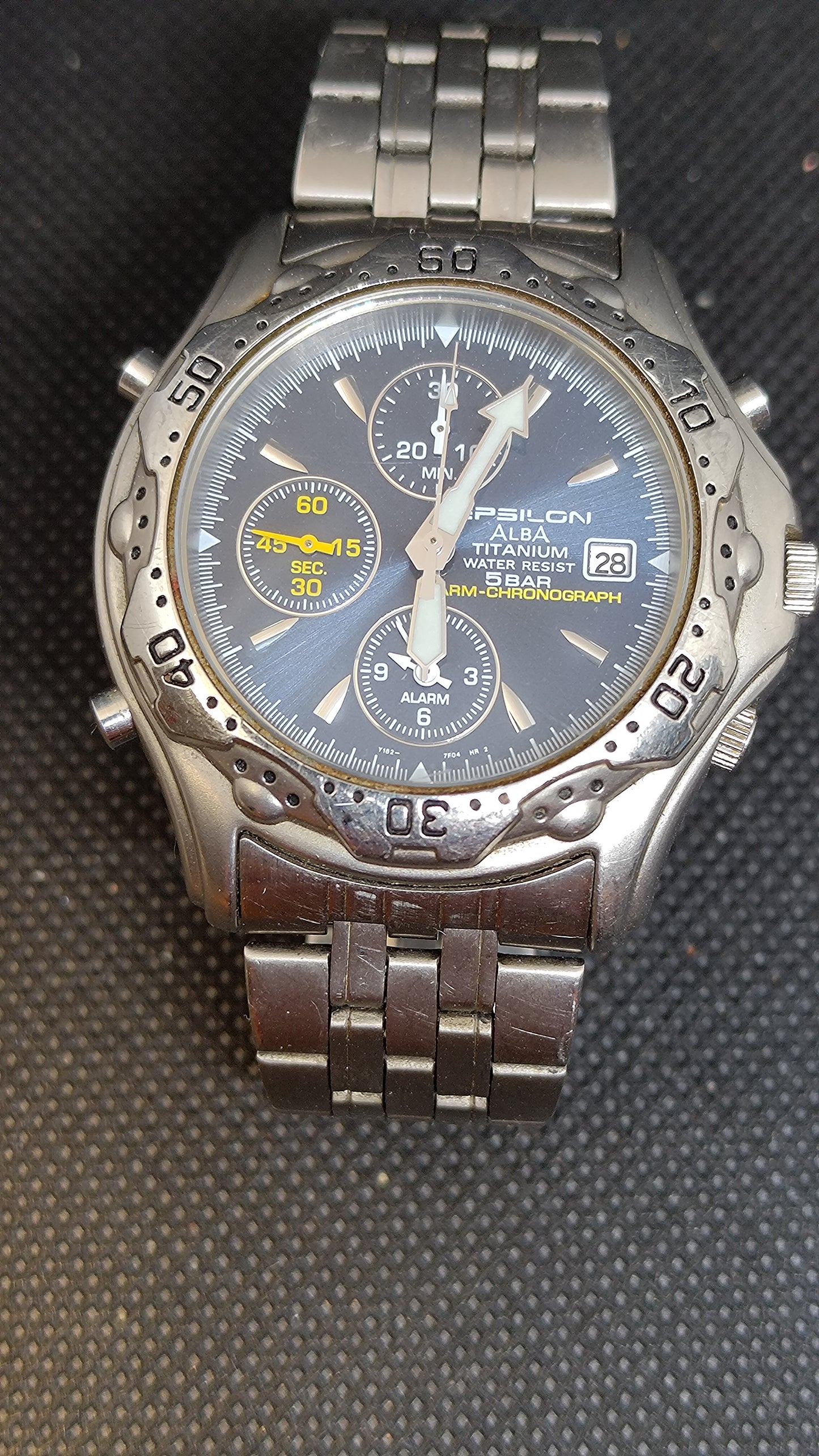 Seiko Alba Epsilon Titanium Chronograph Y182-7D20