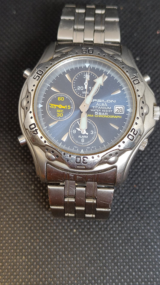 Seiko Alba Epsilon Titanium Chronograph Y182-7D20