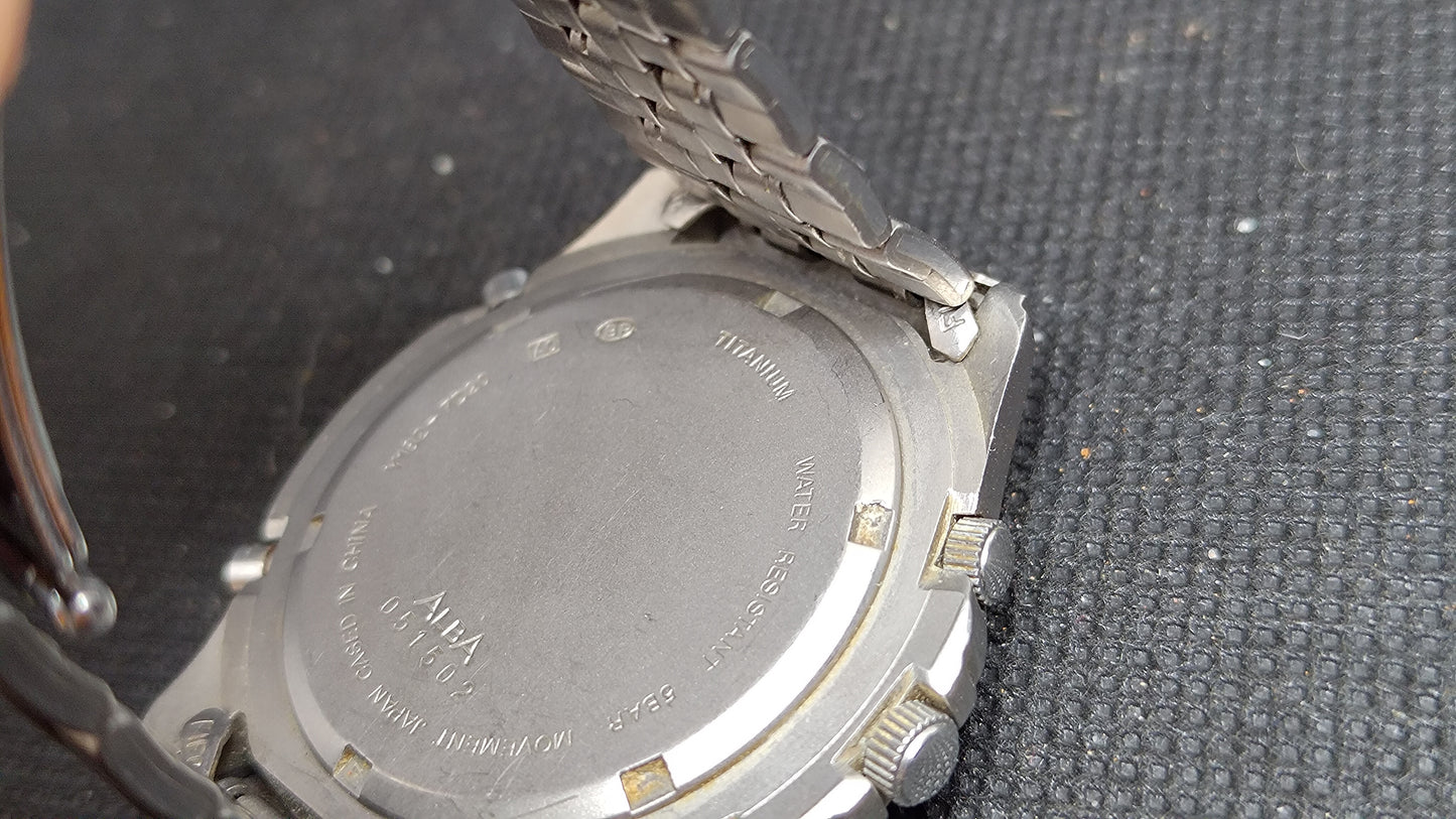 Seiko Alba Epsilon Titanium Chronograph Y182-7D20