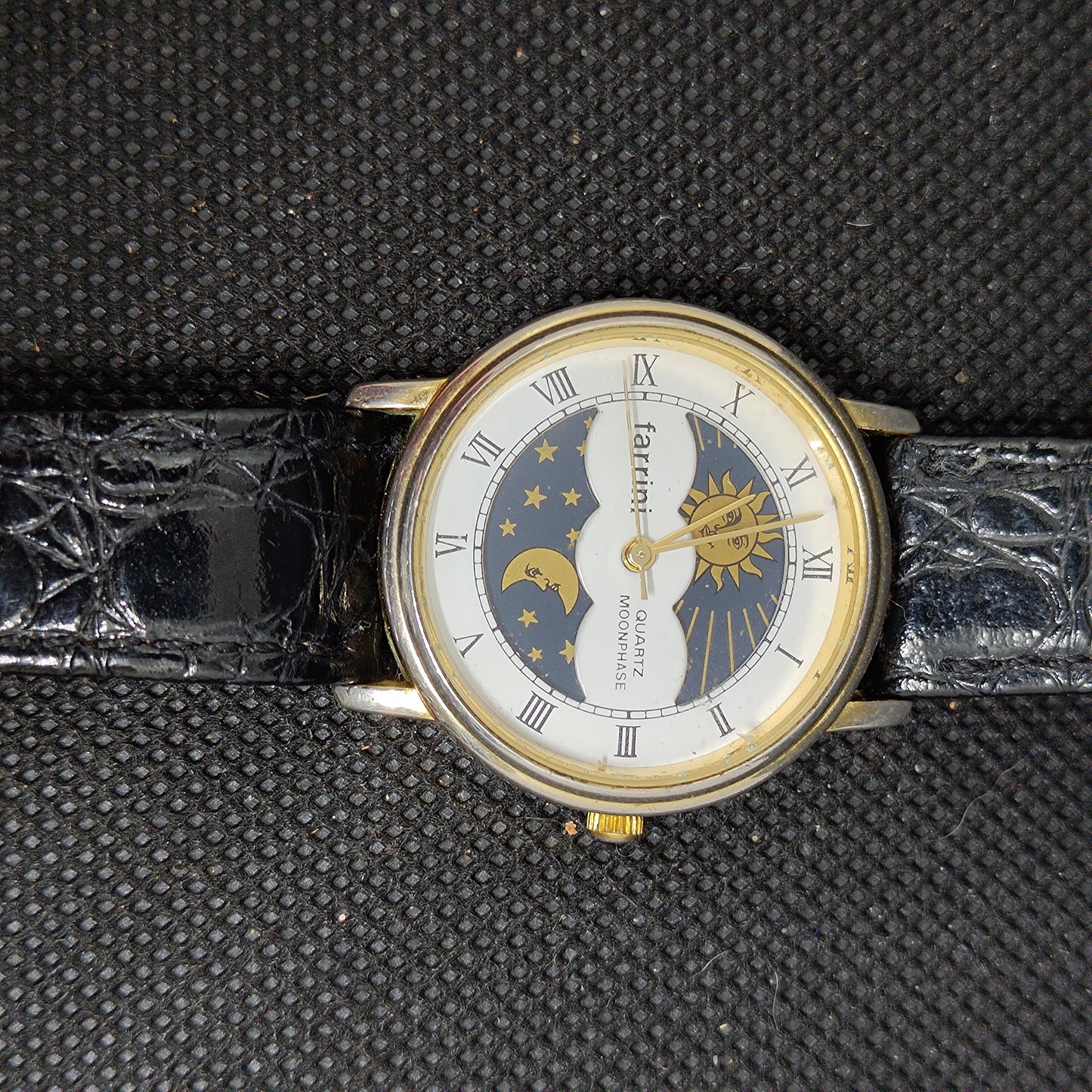Farrini Quartz Moon phase Dress Watch