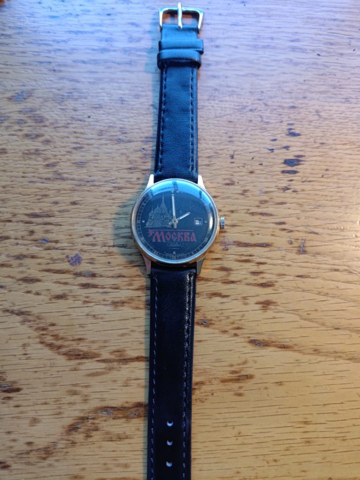 Vintage Slava Moscow Gold plated Mechanical watch