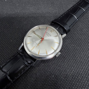 Mens White Star Vintage Dress Watch