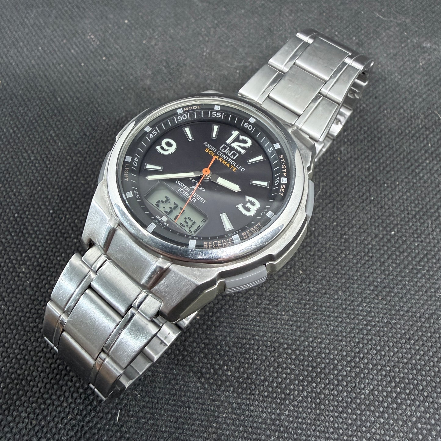 Q&Q by Citizen Men's Solar Ani-Digi Watch