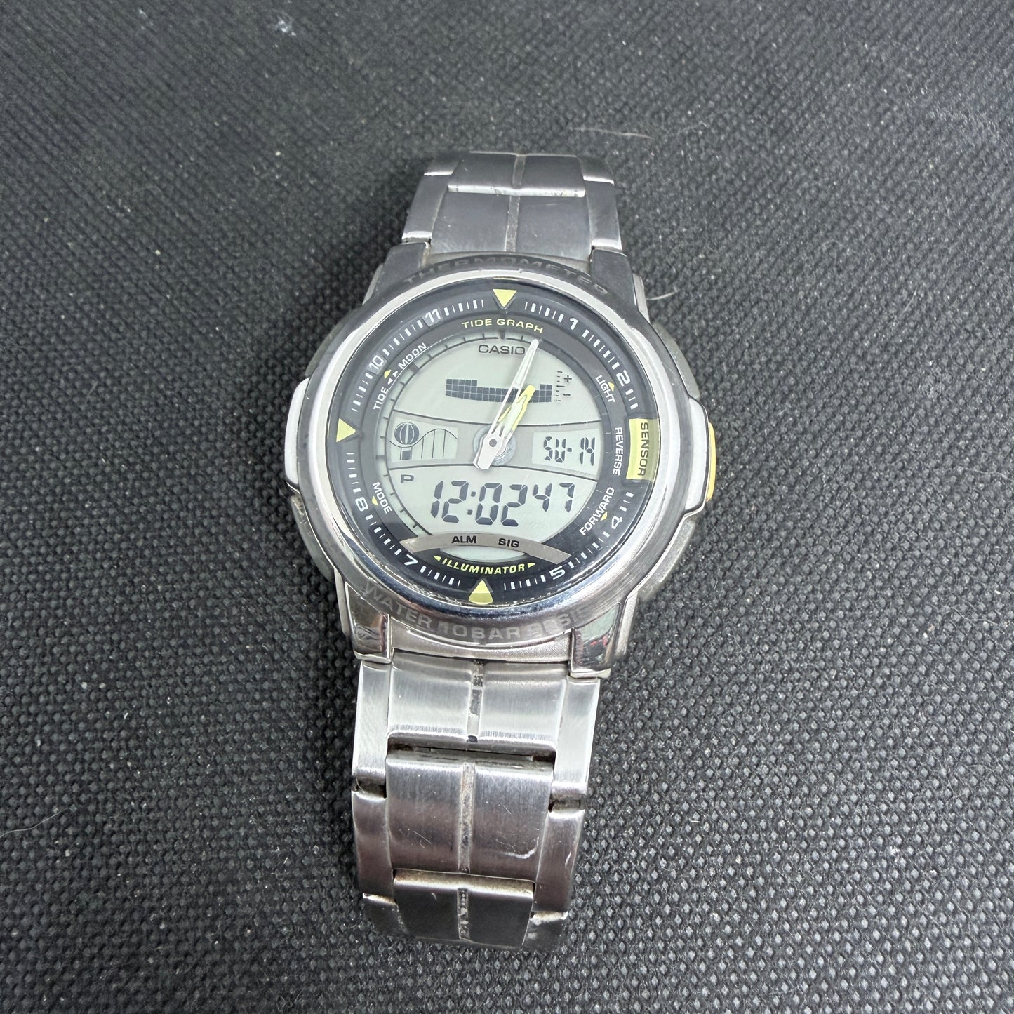Casio Men's 4335 AQF-100 Tide Graph Watch World Time
