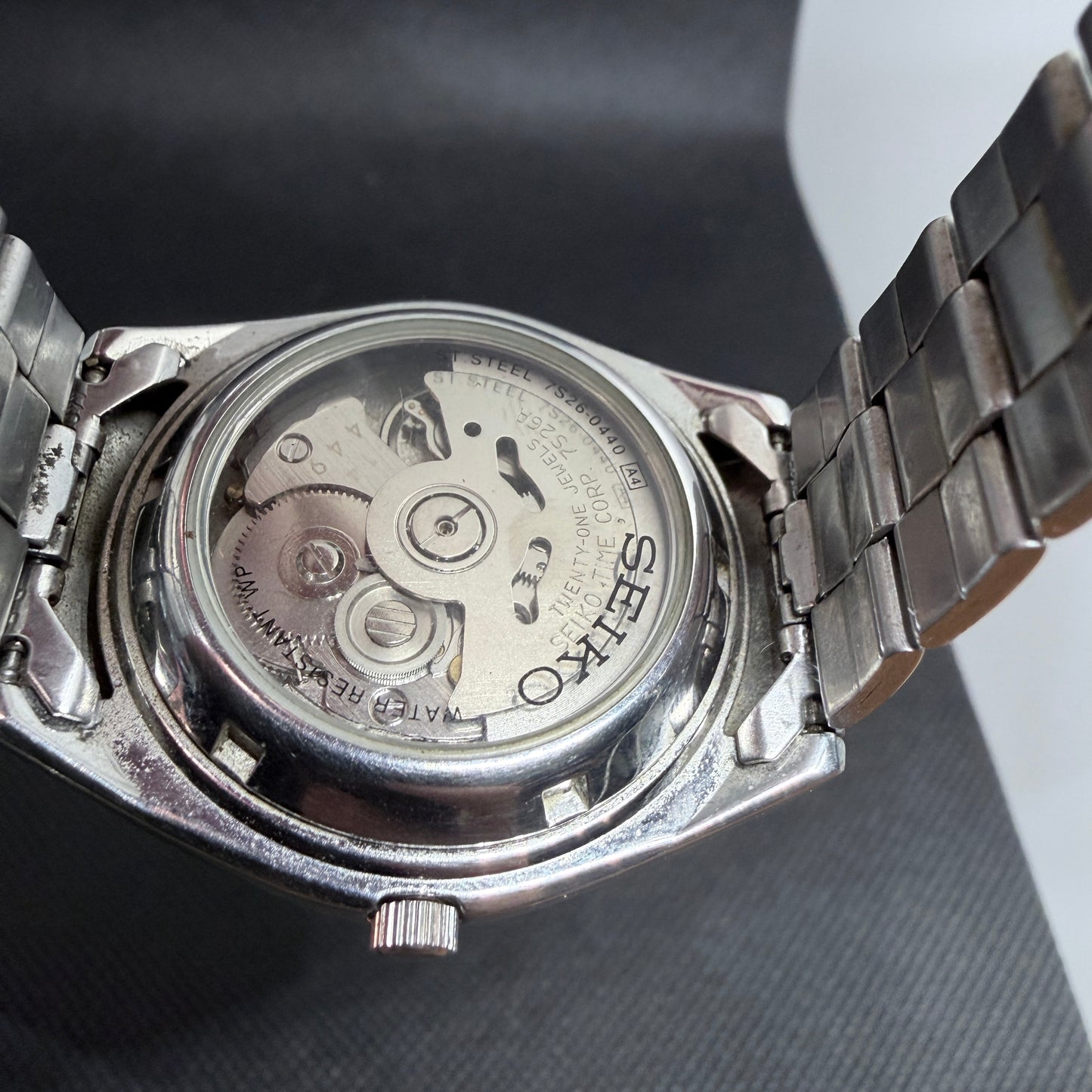 Seiko 7S26-0440 Men's Automatic Watch *Blue Dial*