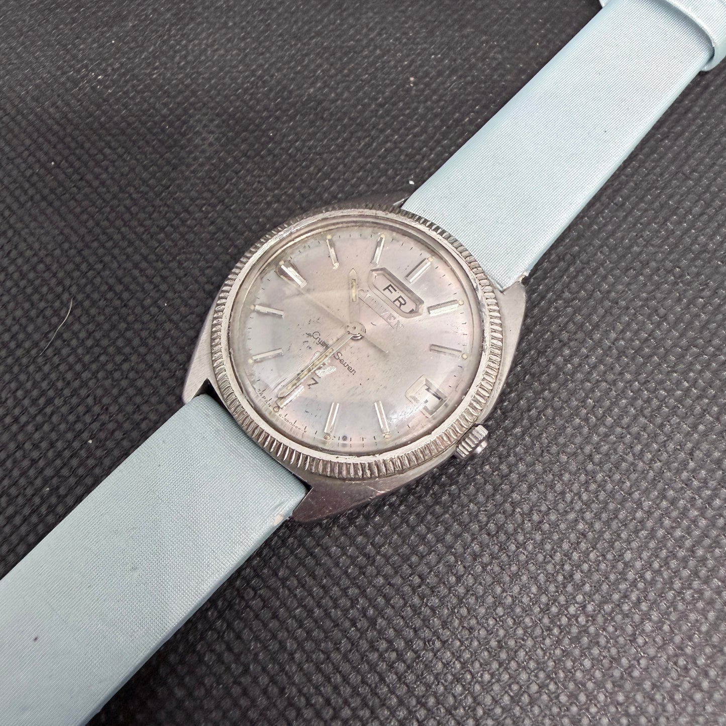 Vintage Men's Citizen Crystal Seven Day Date Automatic Watch