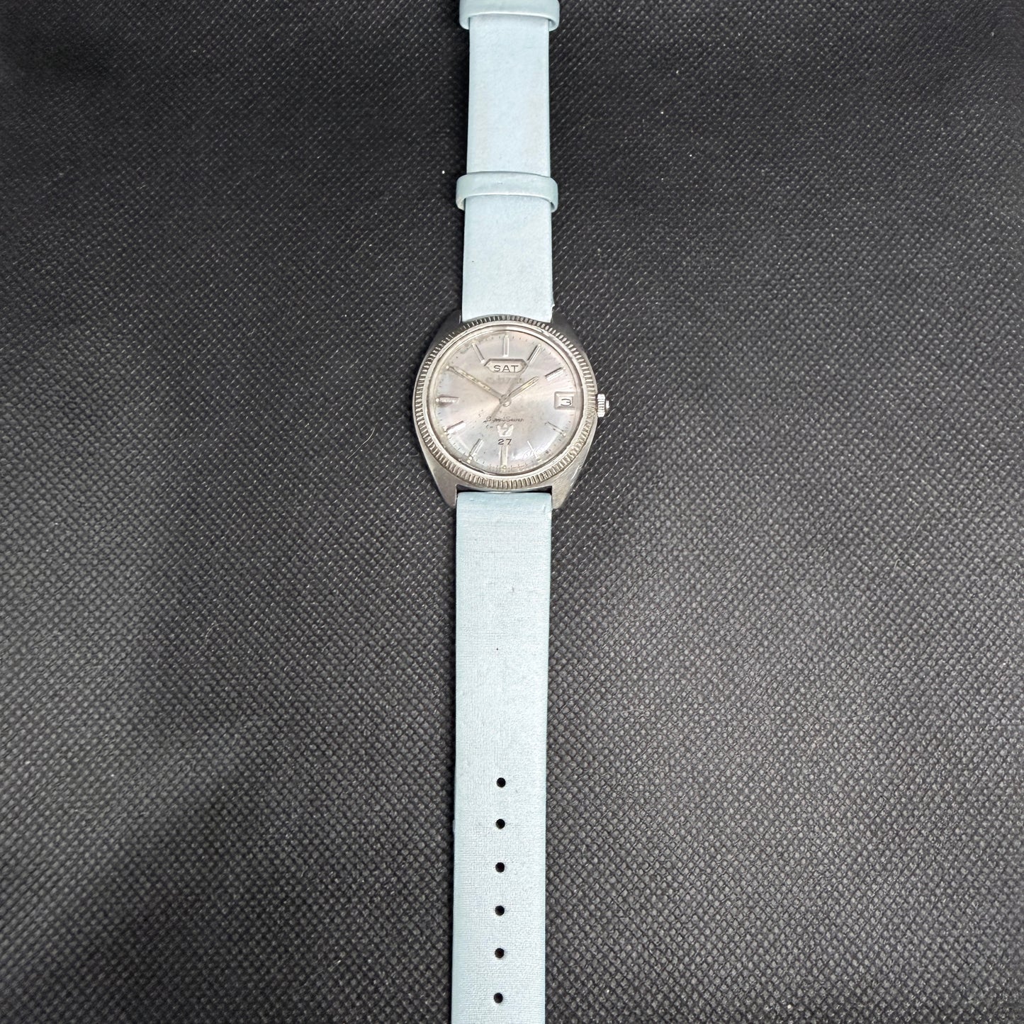 Vintage Men's Citizen Crystal Seven Day Date Automatic Watch