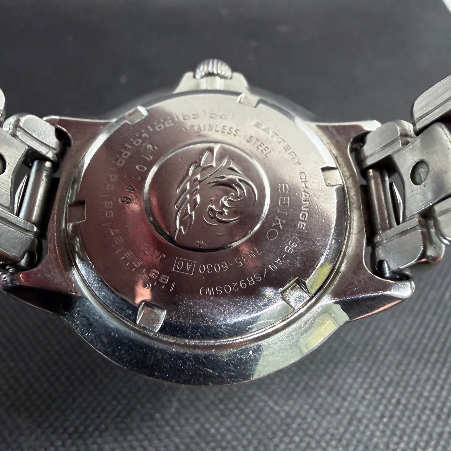Seiko Scuba Quartz Dive Watch *Black Mother of Pearl Dial*