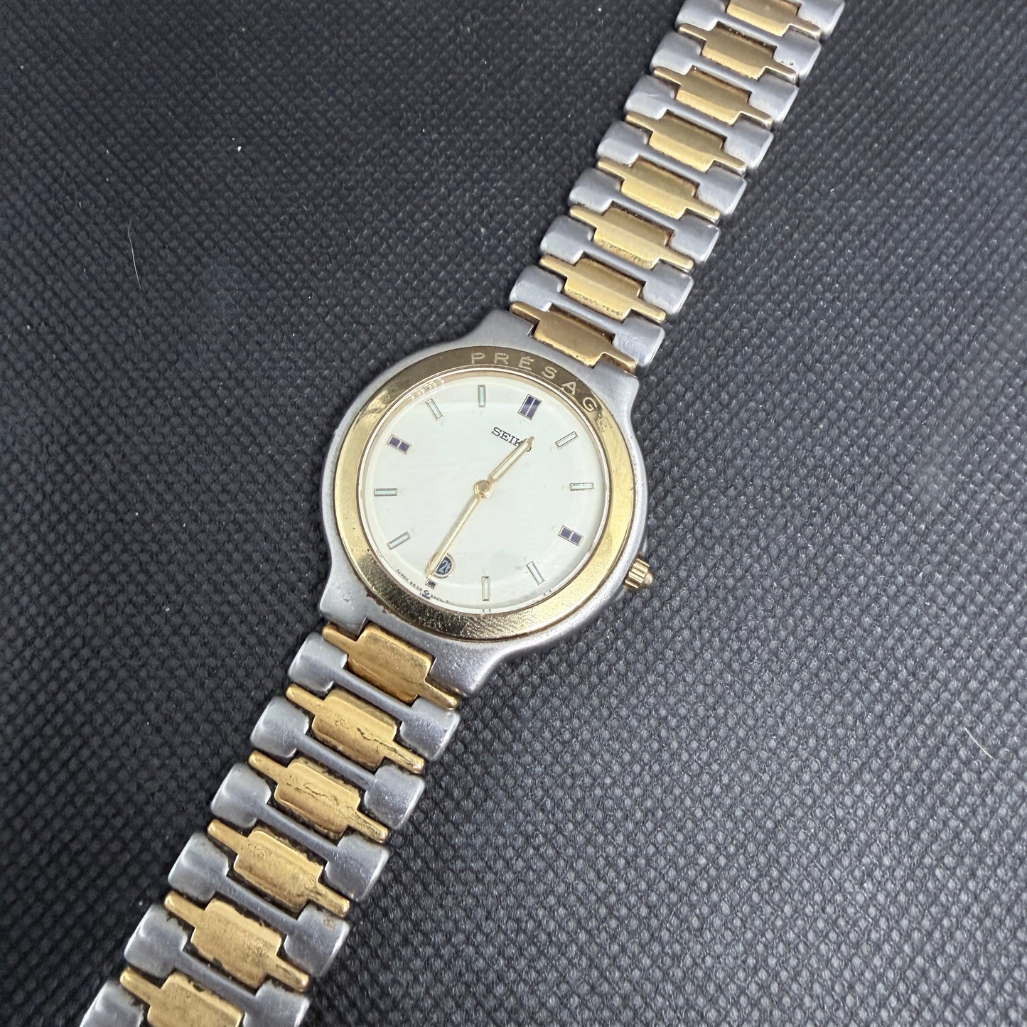 Seiko Presage 2 Tone Quartz Dress Watch