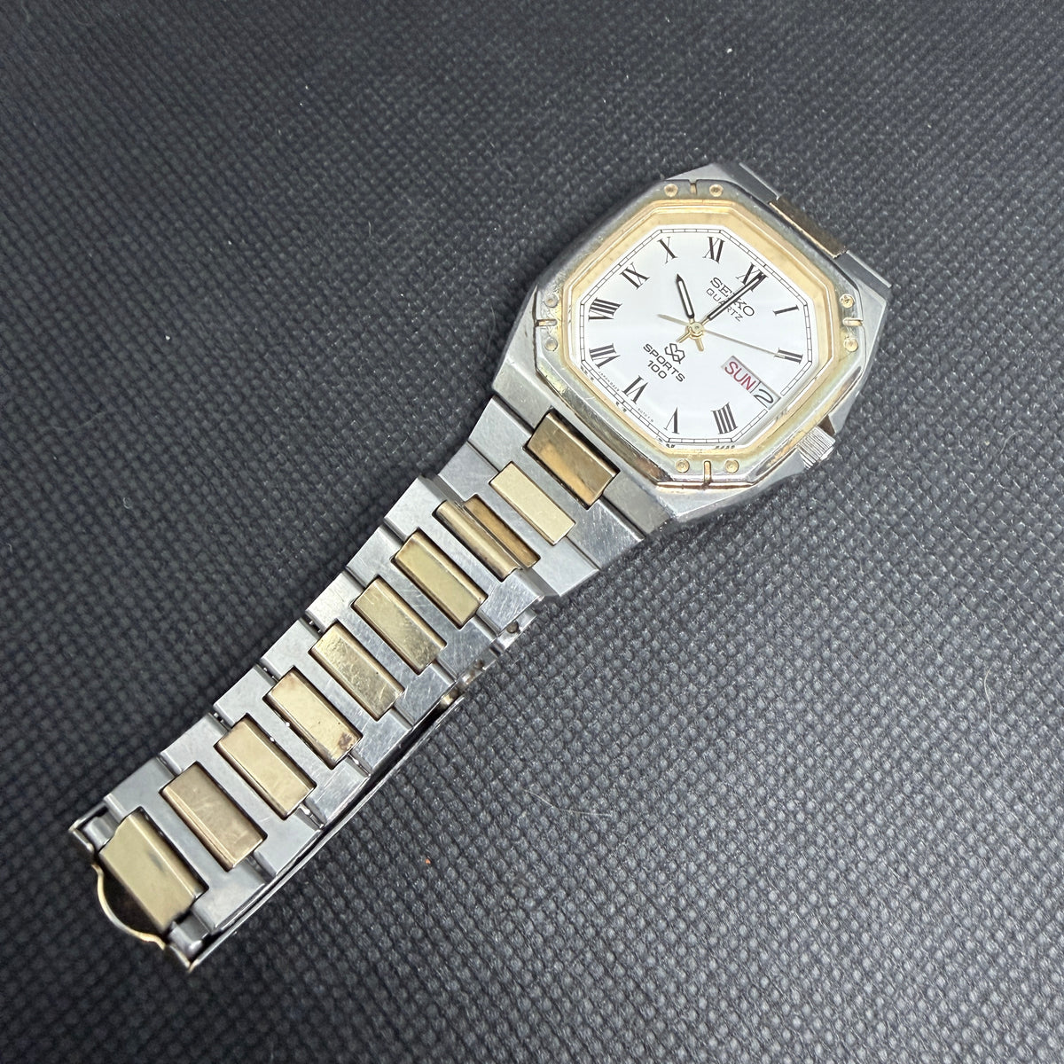 Vintage Seiko SQ Sports 100 July 1981 Serial