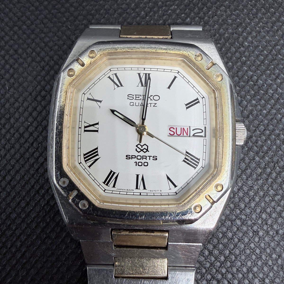 Vintage Seiko SQ Sports 100 July 1981 Serial