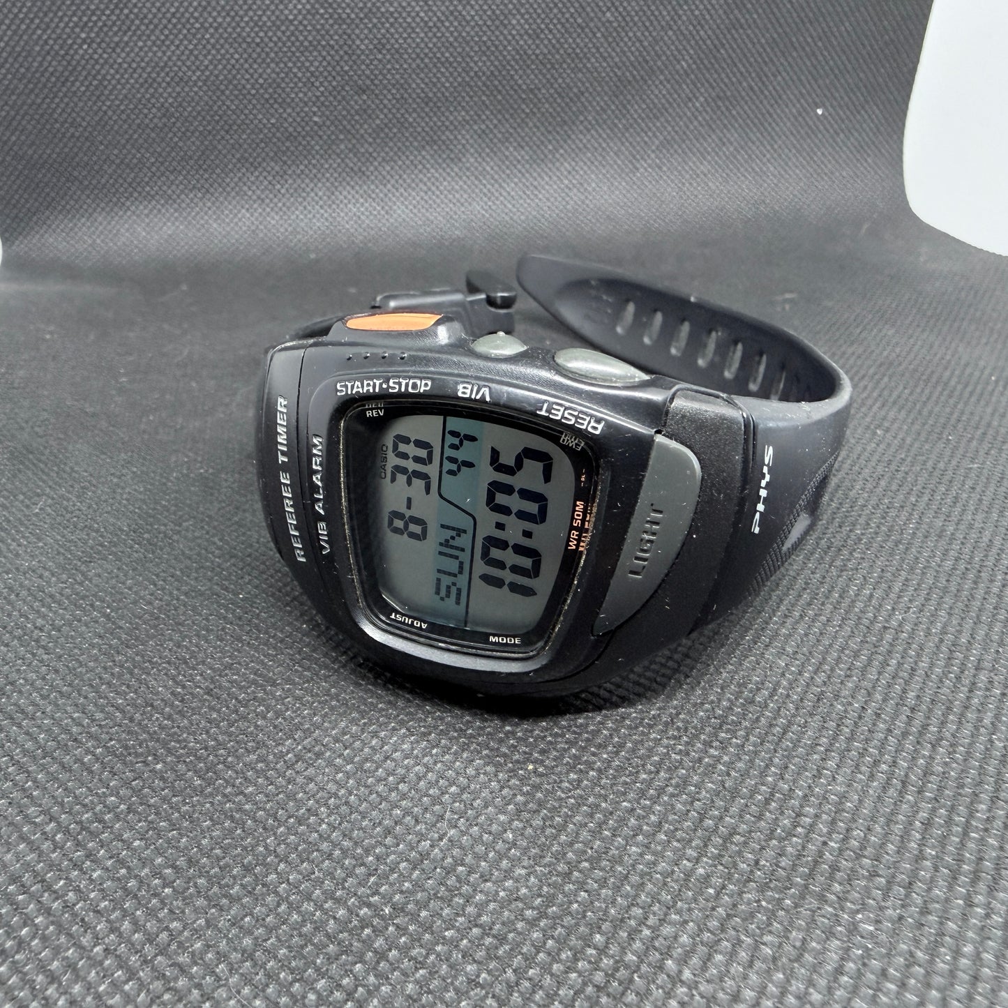 Rare Casio PHYS RFT-100 Referee Sports Watch - Vibration Alert / Match Timers