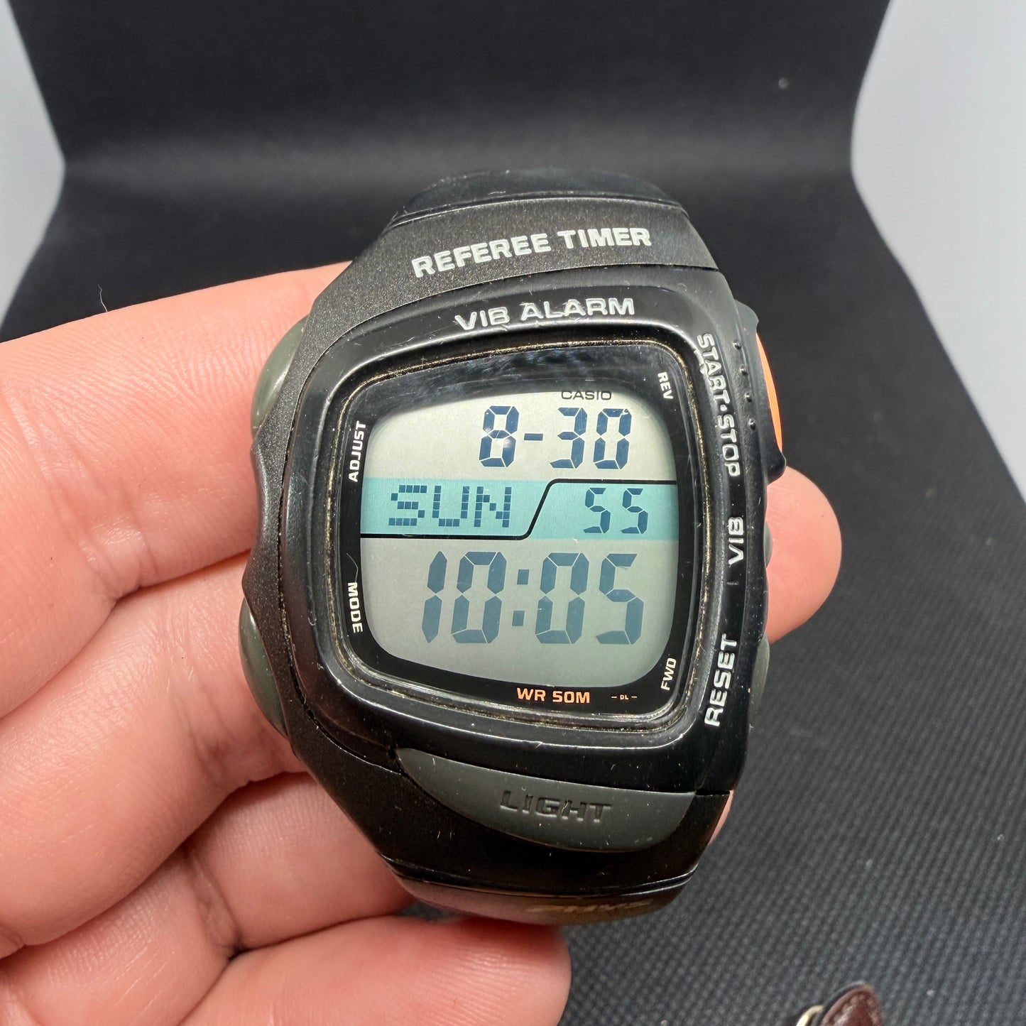 Rare Casio PHYS RFT-100 Referee Sports Watch - Vibration Alert / Match Timers