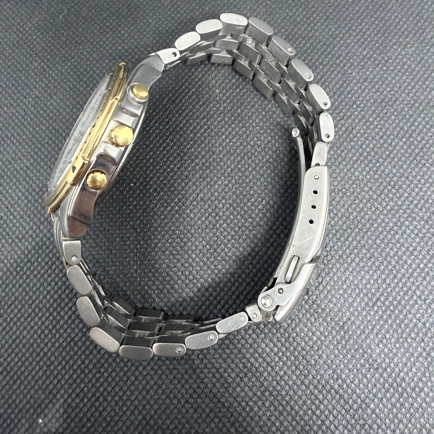 Neo-Vintage Seiko Chronograph Alarm SQ100 (Ref. 7T32-F080) – Two-Tone Titanium Panda Dial (42mm)