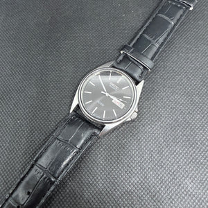 Neo-Vintage Seiko SQ 100 Quartz (Circa 1990) –  Deep Black Dial