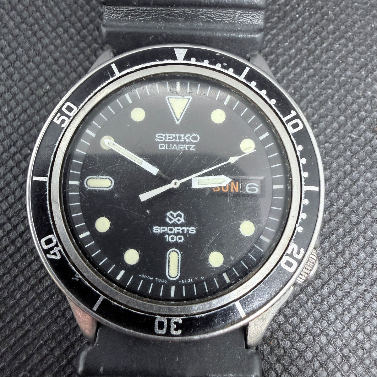 Vintage Seiko SQ Sports 100 Diver (Late 1970s) – All-Original Ref. 7546-604A