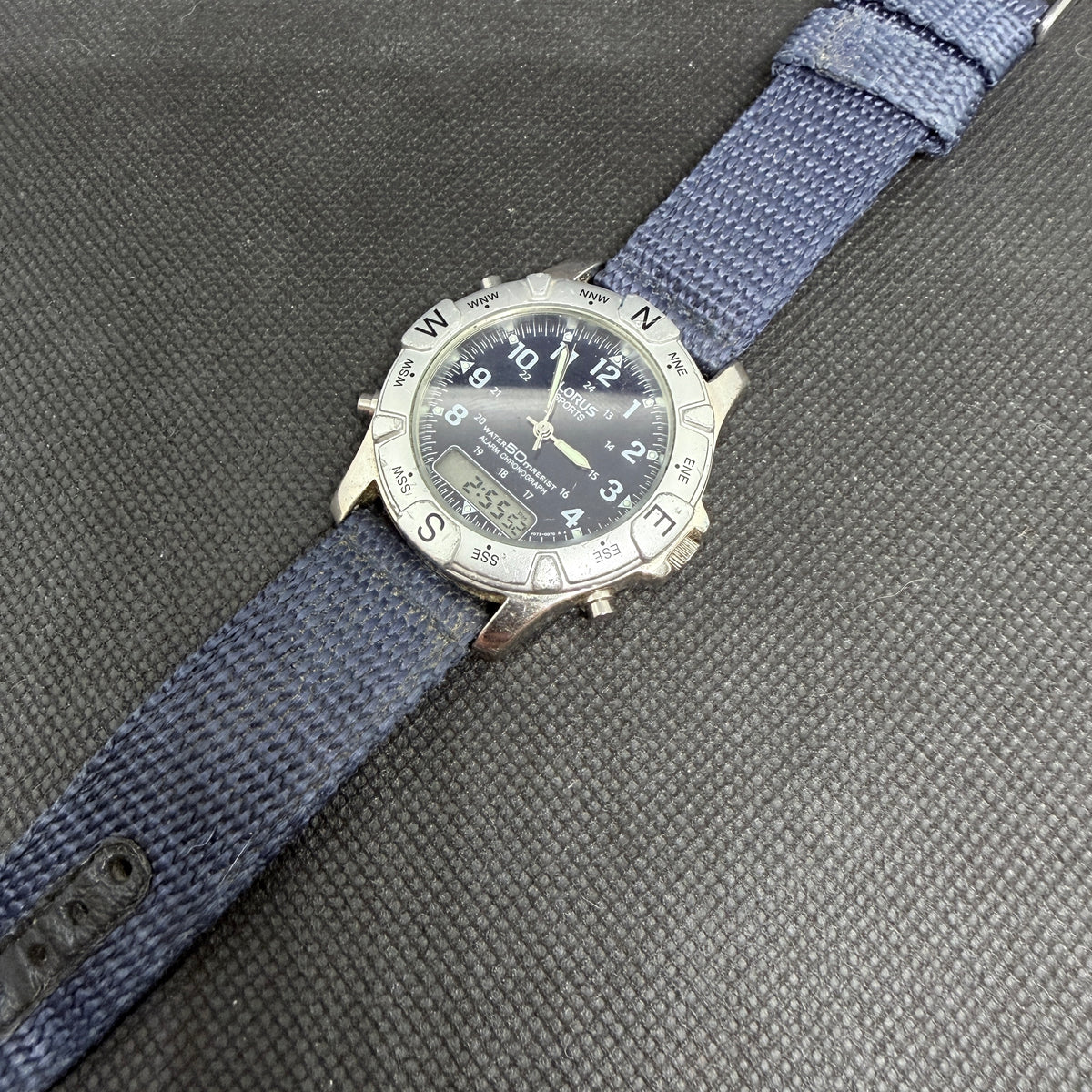 Lorus Sports Ana-Digi Compass – Deep Blue Dial Ref. V072-0040
