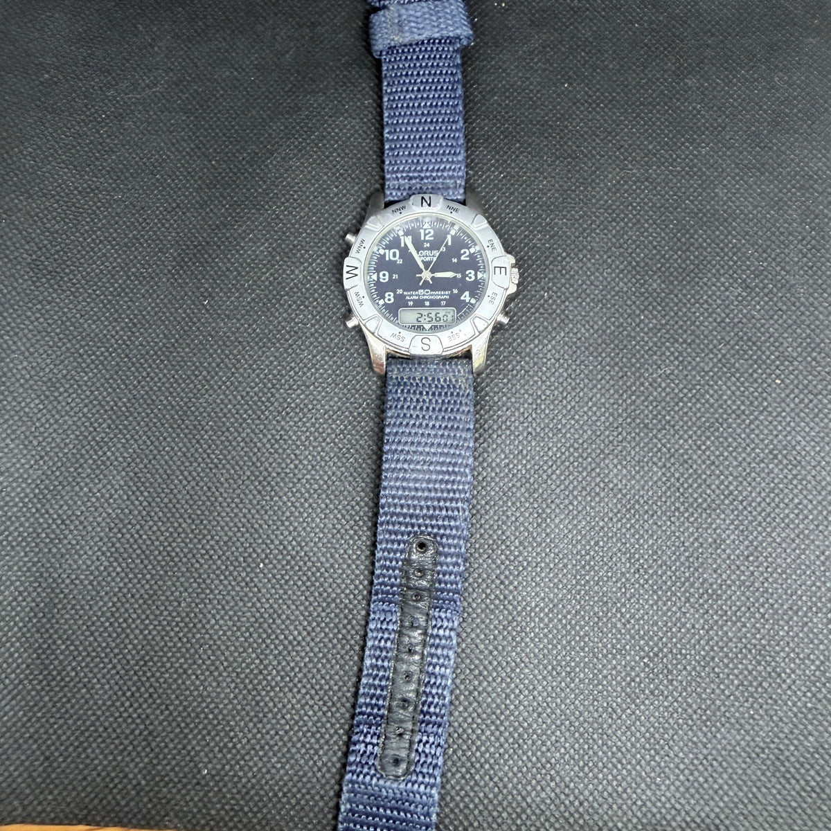 Lorus Sports Ana-Digi Compass – Deep Blue Dial Ref. V072-0040