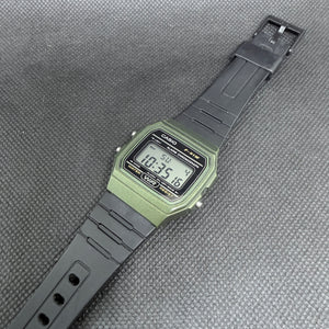 Casio F-91WM-3A Retro Digital Chronograph – Olive Green