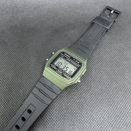 Casio F-91WM-3A Retro Digital Chronograph – Olive Green