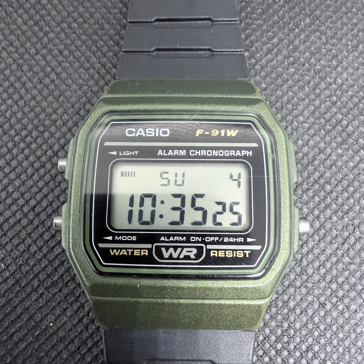 Casio F-91WM-3A Retro Digital Chronograph – Olive Green