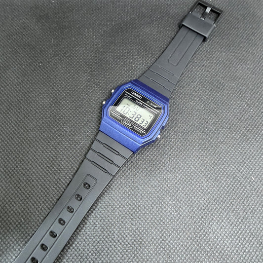 Casio F-91WM-2A Retro Digital Chronograph – Metallic Blue