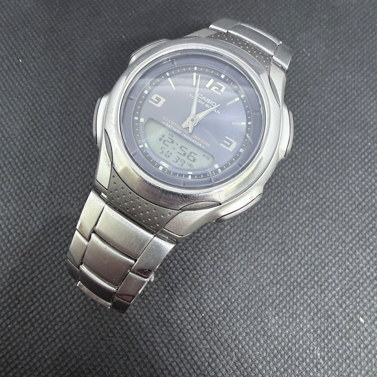 Neo-Vintage Casio Tough Solar Ana-Digi – 18.5cm Bracelet (Ref. AW-S90)