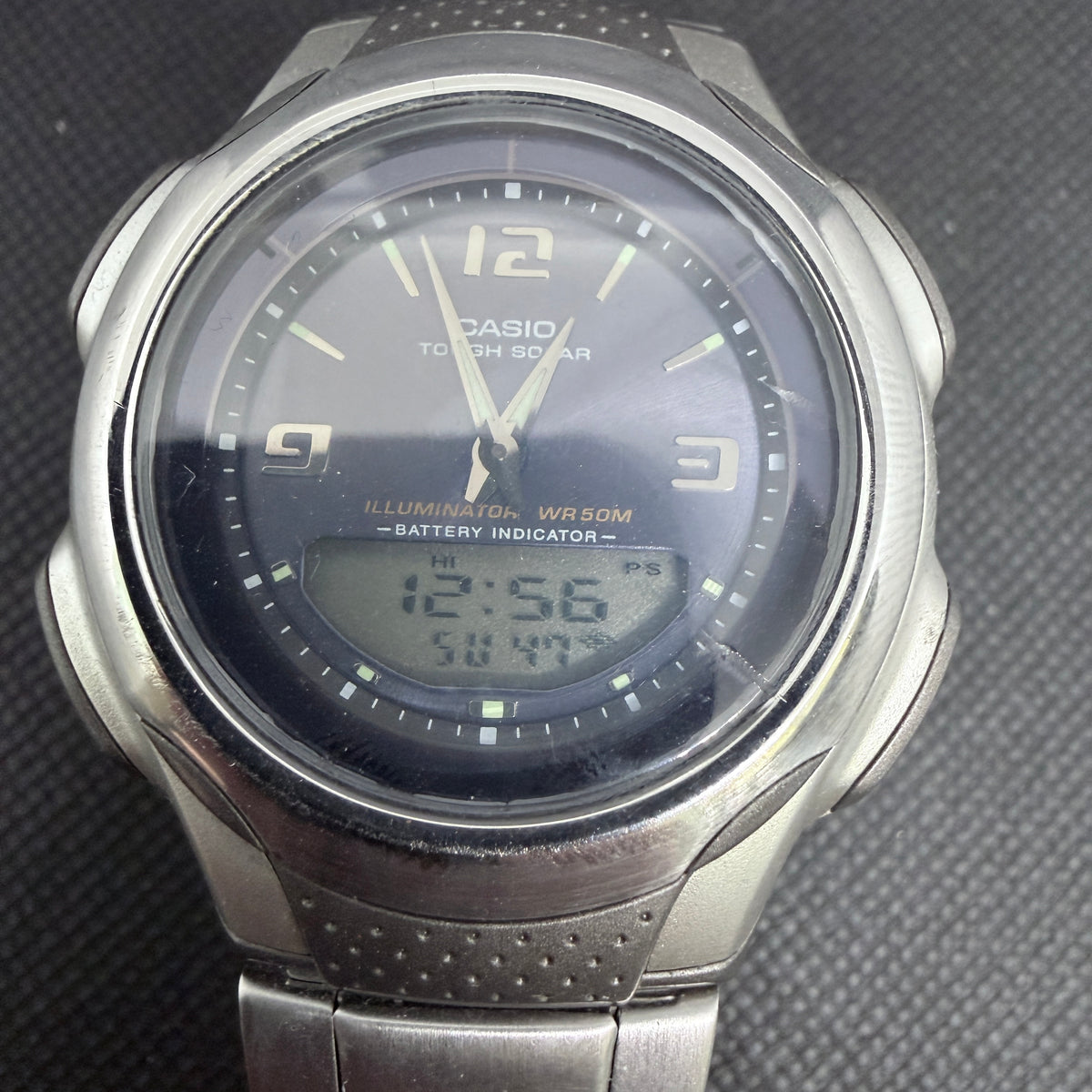 Neo-Vintage Casio Tough Solar Ana-Digi – 18.5cm Bracelet (Ref. AW-S90)
