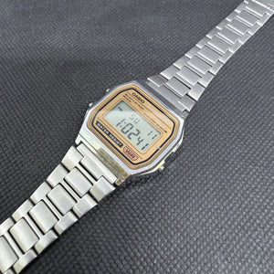 Retro Casio Alarm Chronograph Gold Face – Original Bracelet (Ref. A158WE)