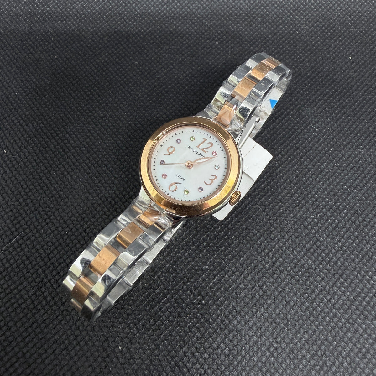 New Old Stock Mauro Jerardi Solar Ladies' Watch – Mother of Pearl Dial (Ref. MJ056-4)