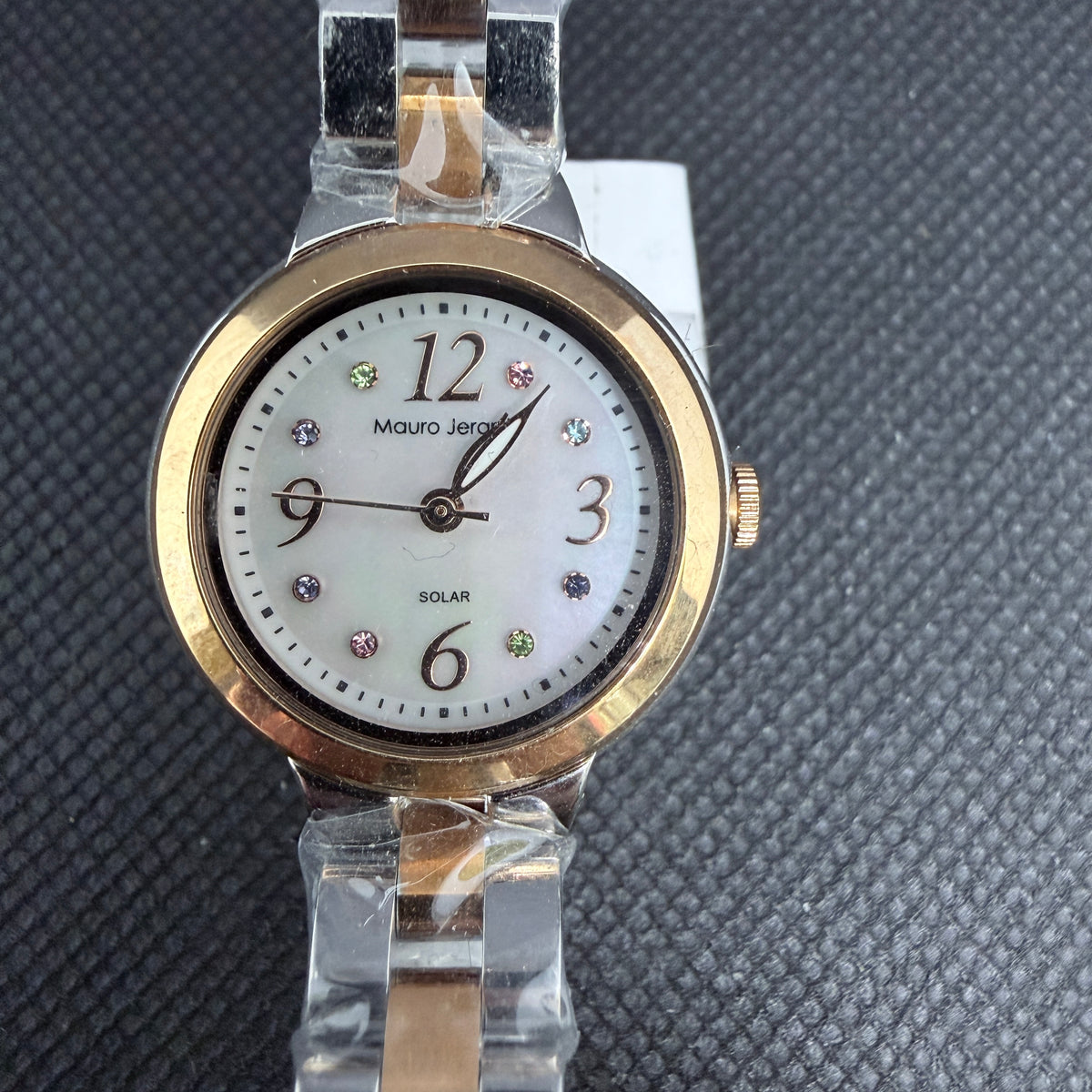 New Old Stock Mauro Jerardi Solar Ladies' Watch – Mother of Pearl Dial (Ref. MJ056-4)