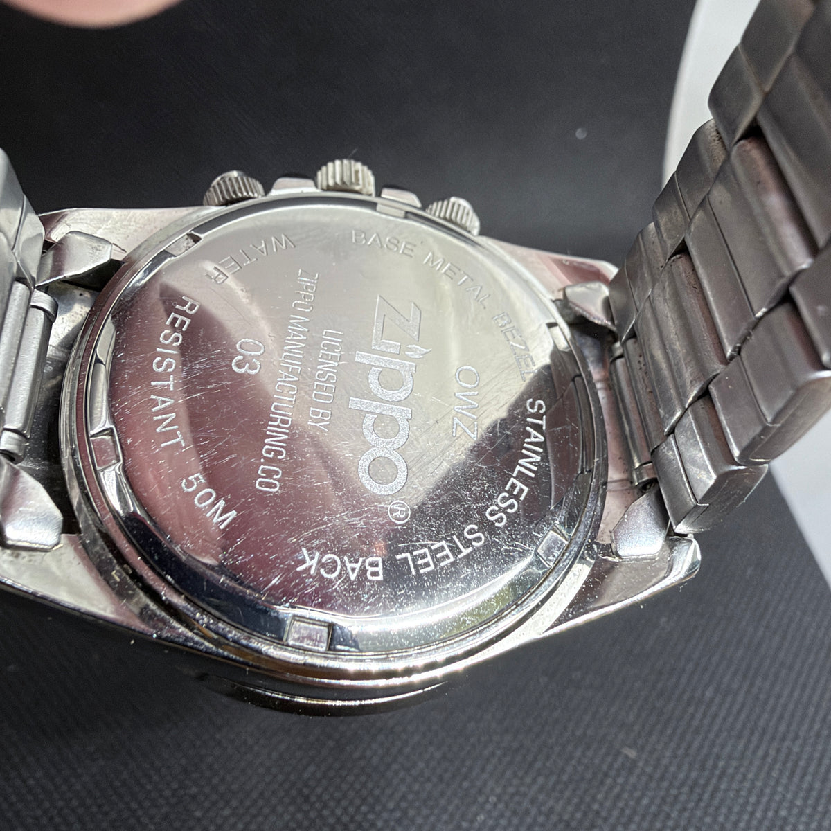 Zippo Chronograph Tachymeter – Red Carbon Fiber Dial 40mm (Fits 18cm Wrist)