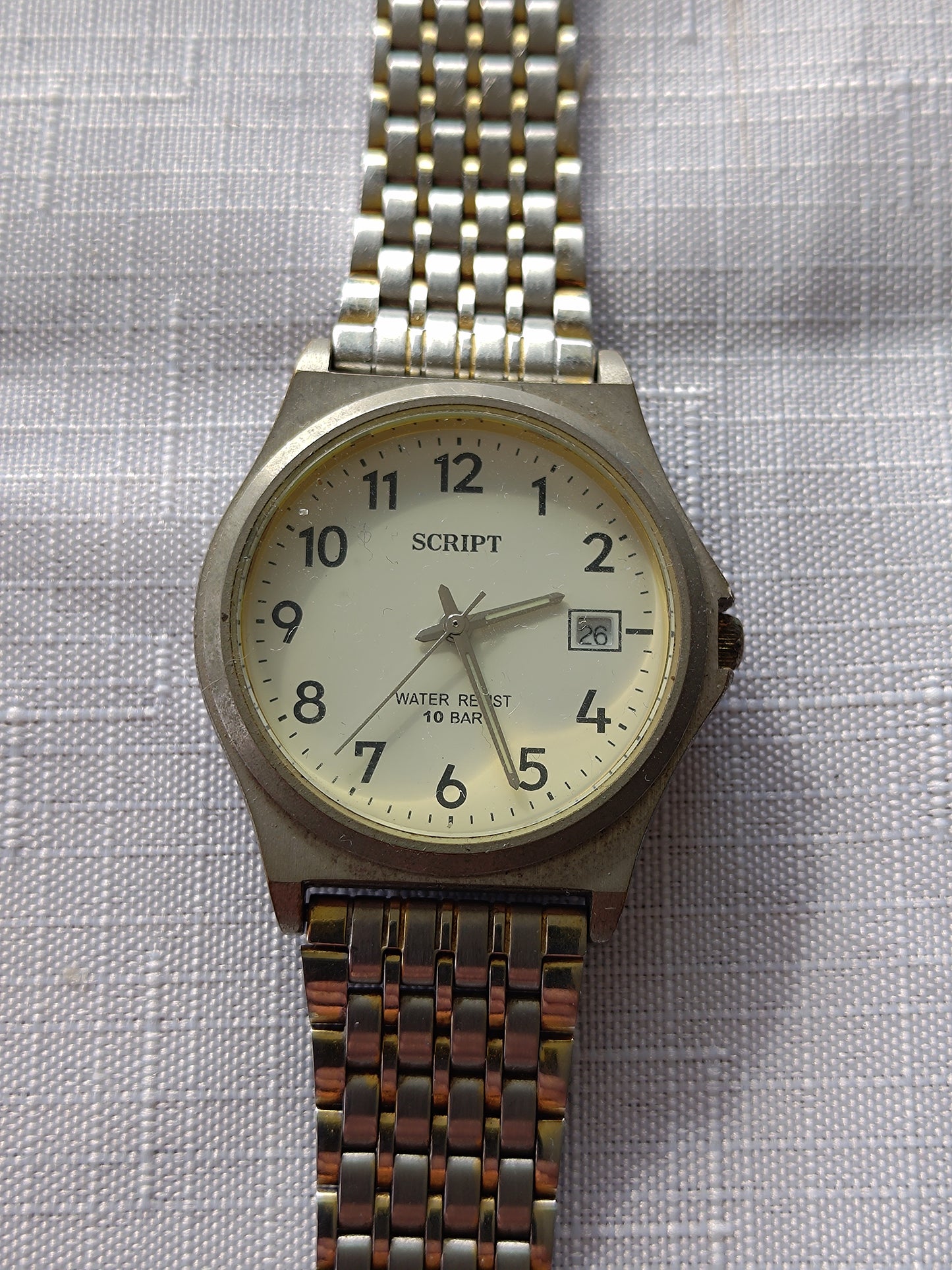 J-Axis Script Men's field Watch